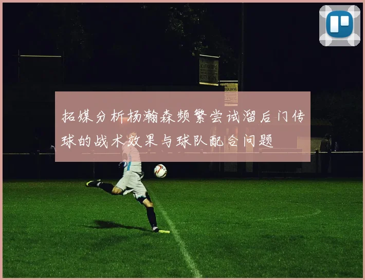 拓媒分析杨瀚森频繁尝试溜后门传球的战术效果与球队配合问题